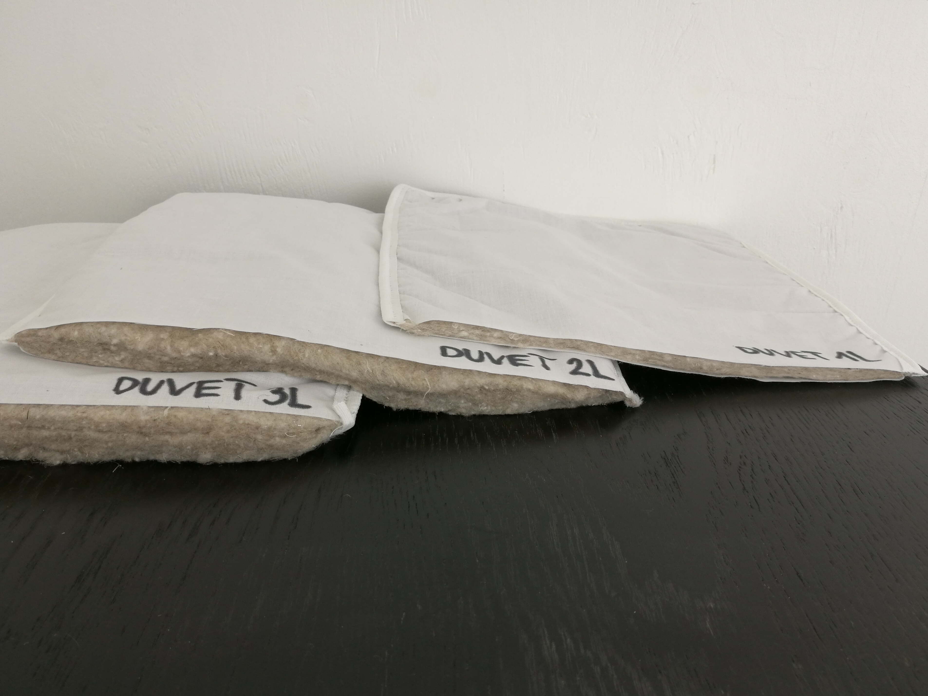 Mulperipuu pellavapeitto 1, 2 & 3 kerrosta läpileikkausmalli